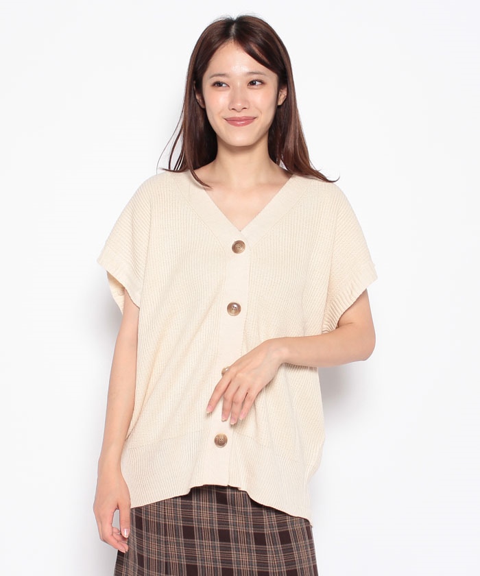 クーポン】【セール 50%OFF】【袖取り外し】片畦多色