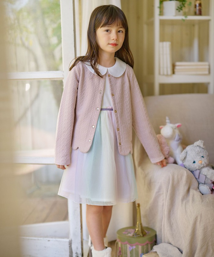 まゆあち★4点セット【anyfam】ドッキングワンピース　姉妹お揃い any FAM×サンリオキャラクターズ】セーラーカラーワンピース