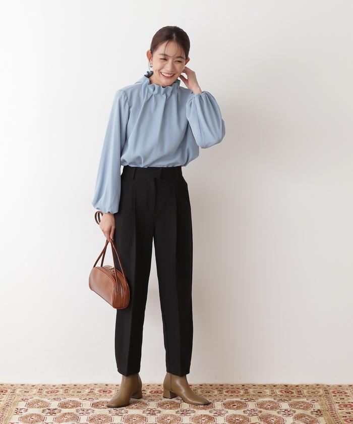 N.Natural beauty basic - N. ペーパーバックパフ デザインブラウス オフホワイト N.（N. Natural Beauty Basic）（エヌエヌナチュラル