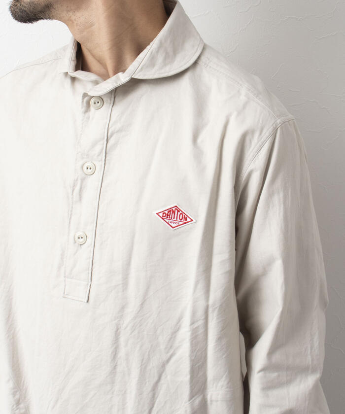 user_79352961【美品】DANTON ダントン シャツ34 DANTON/ダントン】ROUND COLLAR P.O SHIRT L/S OX ラウンド