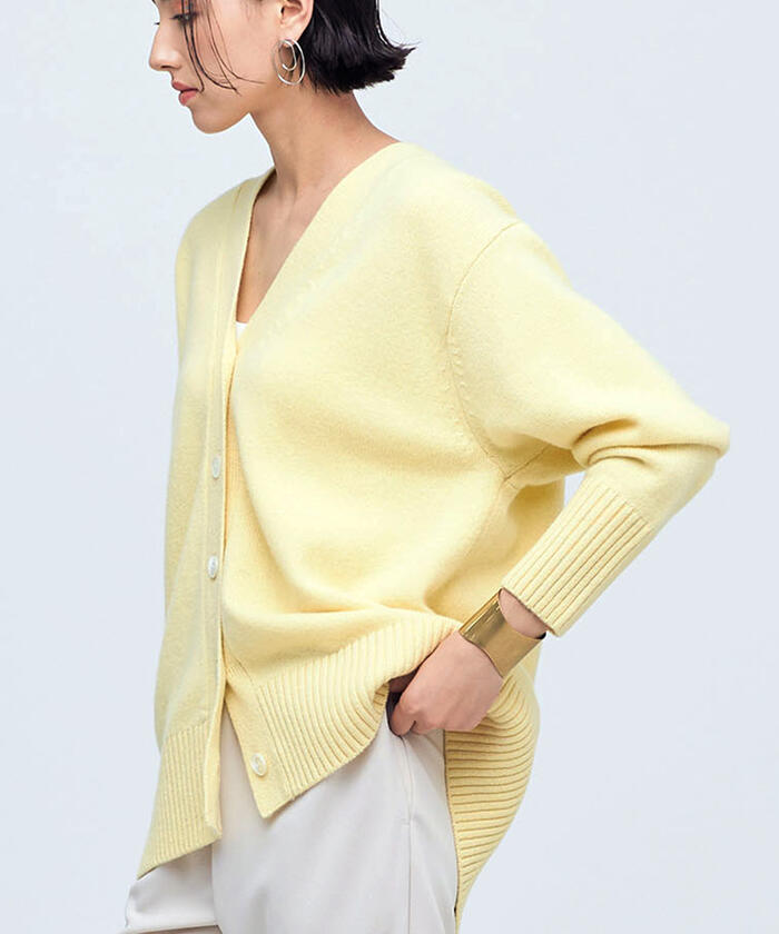セール 50%OFF】◇【WEB限定】MUSIC カシミヤブレンド長めV セール 50%OFF】◇【WEB限定】MUSIC カシミヤブレンド長めV