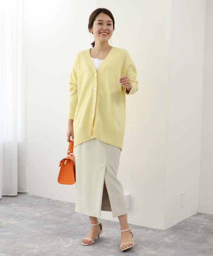セール 50%OFF】◇【WEB限定】MUSIC カシミヤブレンド長めV