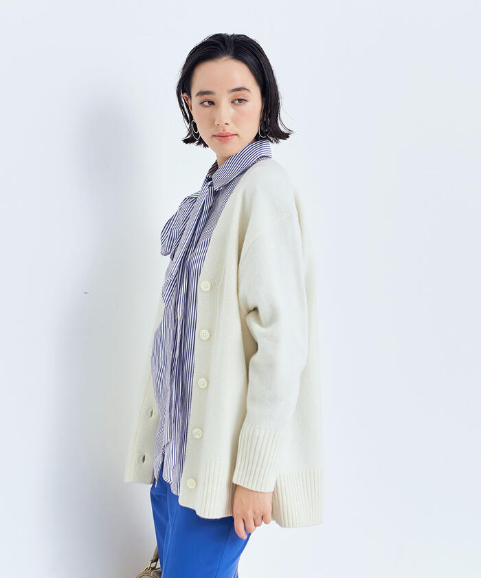 セール 50%OFF】◇【WEB限定】MUSIC カシミヤブレンド長めV セール 50%OFF】◇【WEB限定】MUSIC カシミヤブレンド長めV