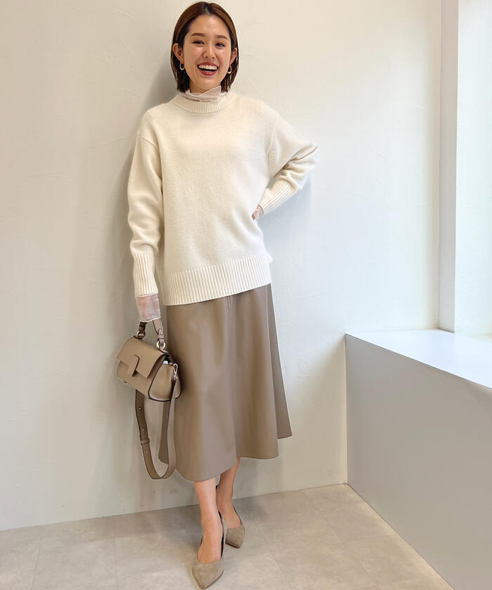 【美品】ノーリーズ MUSICカシミヤブレンド長めクルーネックプルオーバーニット セール 45%OFF】◇【WEB限定】MUSIC カシミヤブレンド長めクルー