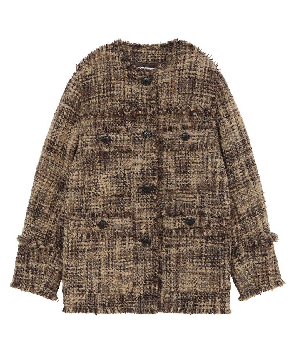 【新品・未使用】　NO COLOR TWEED JACKET