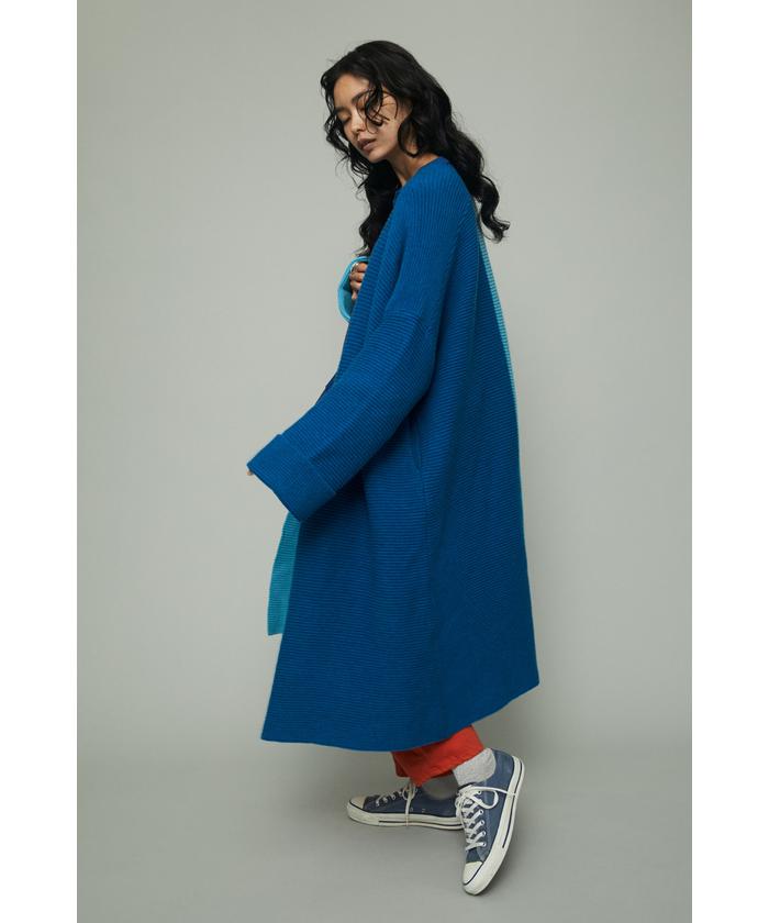 お洒落なデサインカ一ディガン袖ゴム入り Mame Kurogouchi】 Back Satin Crepe Georgette Embroidered