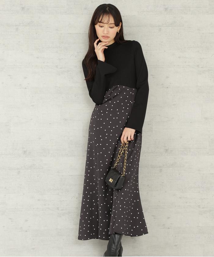 セール 30%OFF】ドッキングドットワンピース(504905858