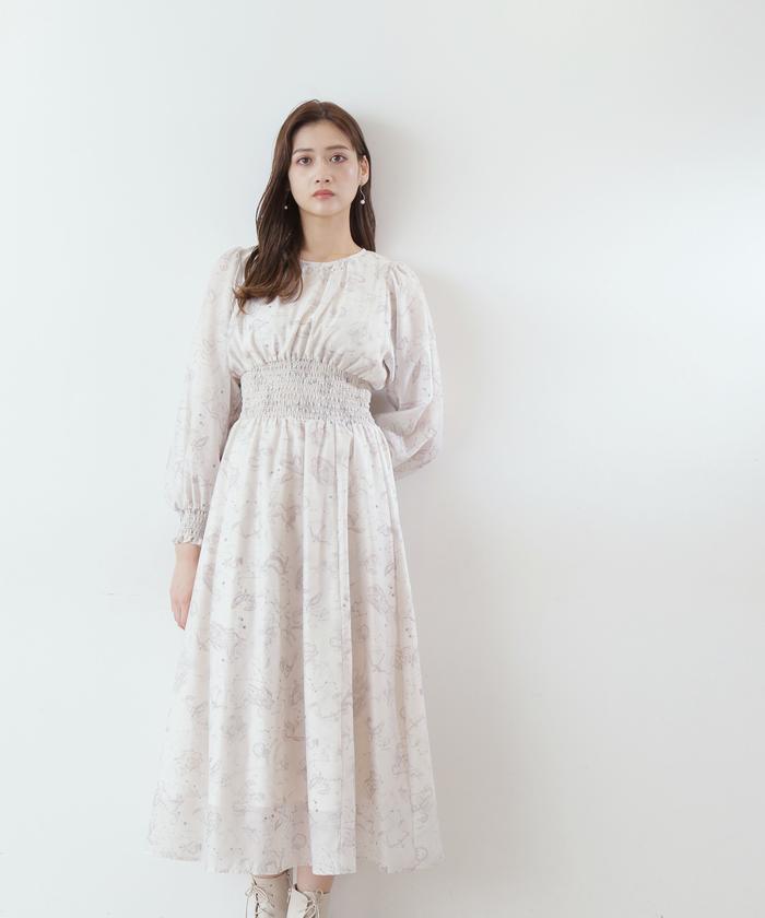 ジルスチュアート　ワンピース ホロスコーププリントワンピース JILL by JILL STUART（ジルバイジルスチュアート）の