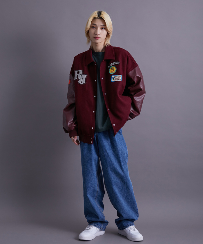 セール 50%OFF】re_k by JUNRED / ワッペンカスタムステンカラー セール 50%OFF】re_k by JUNRED / ワッペンカスタムステンカラー