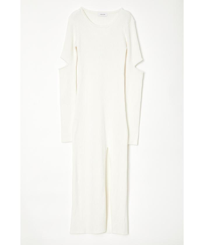 セール】SLEEVE SLIT LONG OP(504909134) | ラグアジェム(LAGUA セール】SLEEVE SLIT LONG OP(504909134) | ラグアジェム(LAGUA
