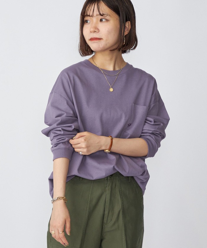 セール】*SHIPS: 〈汗染み防止加工〉 ワンポイント ロゴ ビッグ