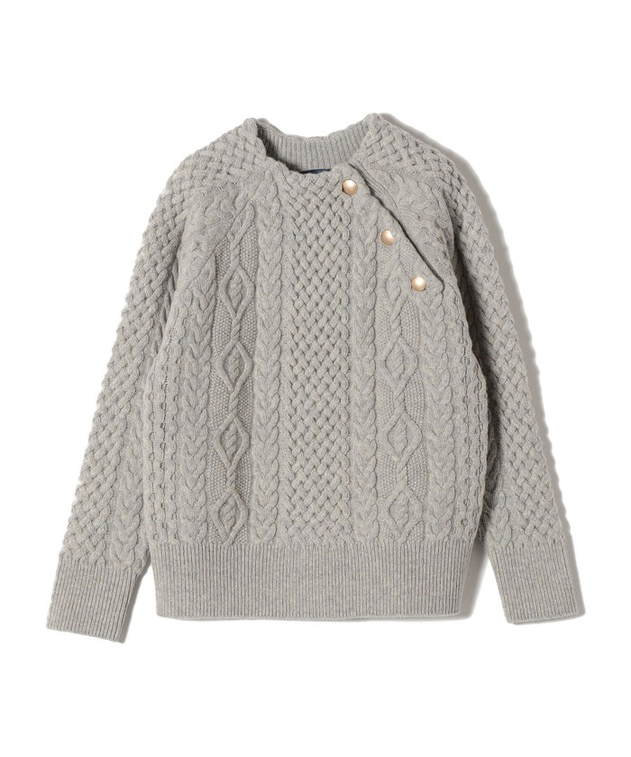 セール 50%OFF】*ショルダーボタンケーブルニット◇(504910885