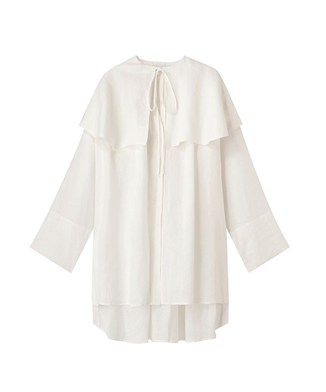 日本限定 セール 40%OFF】リネンワイドカラーシャツ(504908197) エトレ | トップス