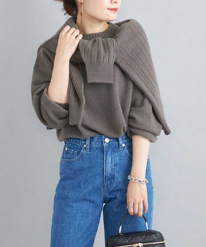 セール 40%OFF】ウールカシミヤ クルーネック プルオーバー セール 40%OFF】ウールカシミヤ クルーネック プルオーバー