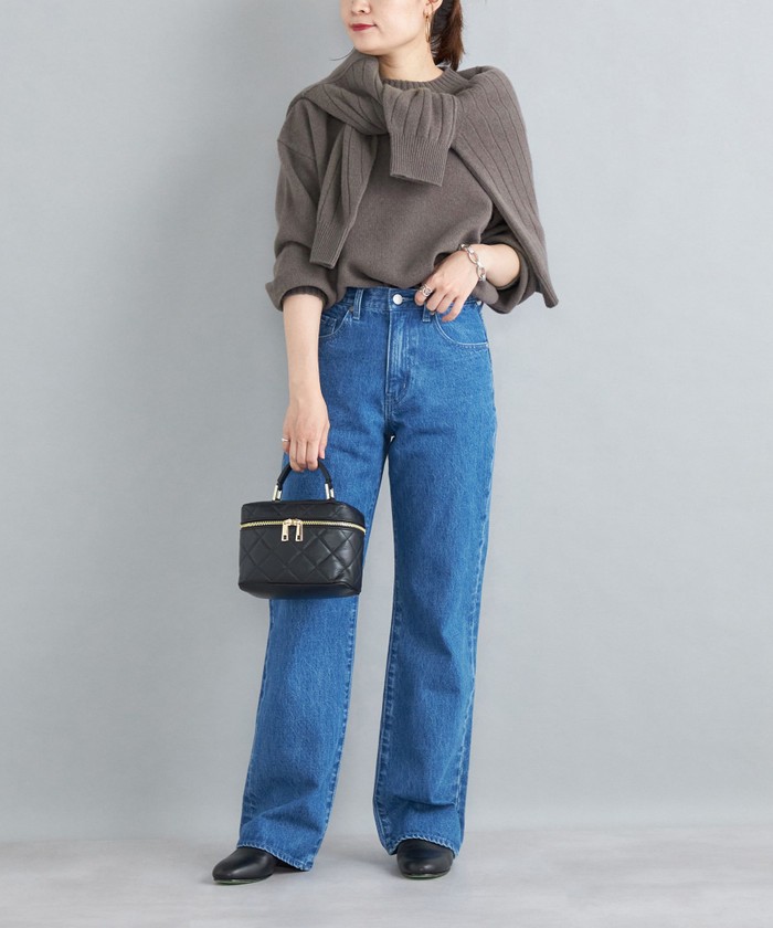 LONG SLEEVE WOOL MIXED SHAGGY KNIT / ロングスリーブウール混