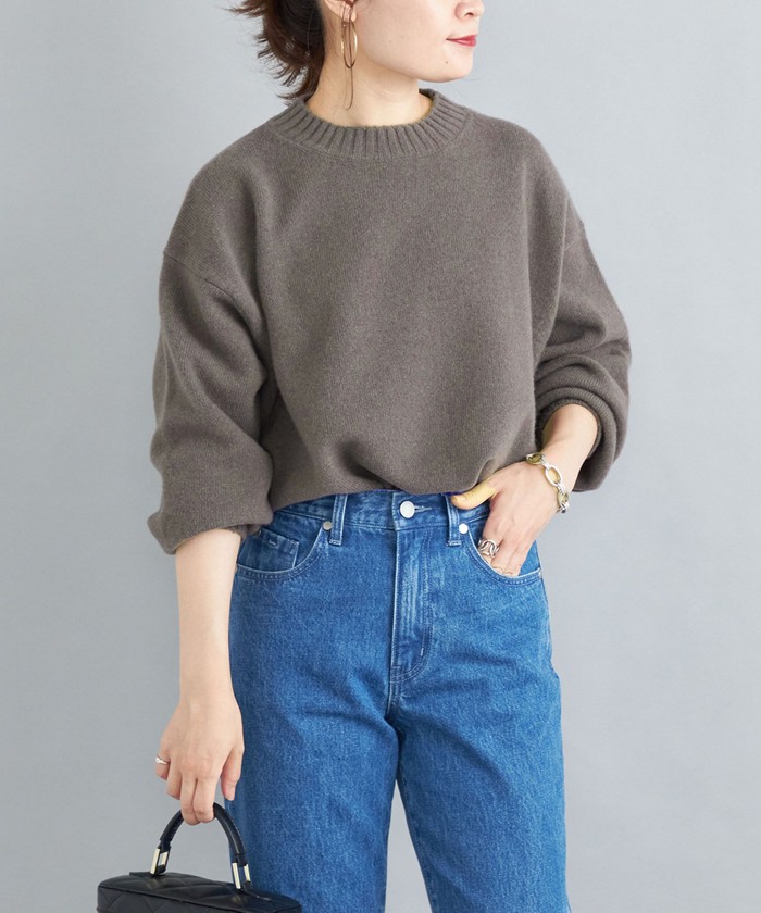 セール 40%OFF】ウールカシミヤ クルーネック プルオーバー