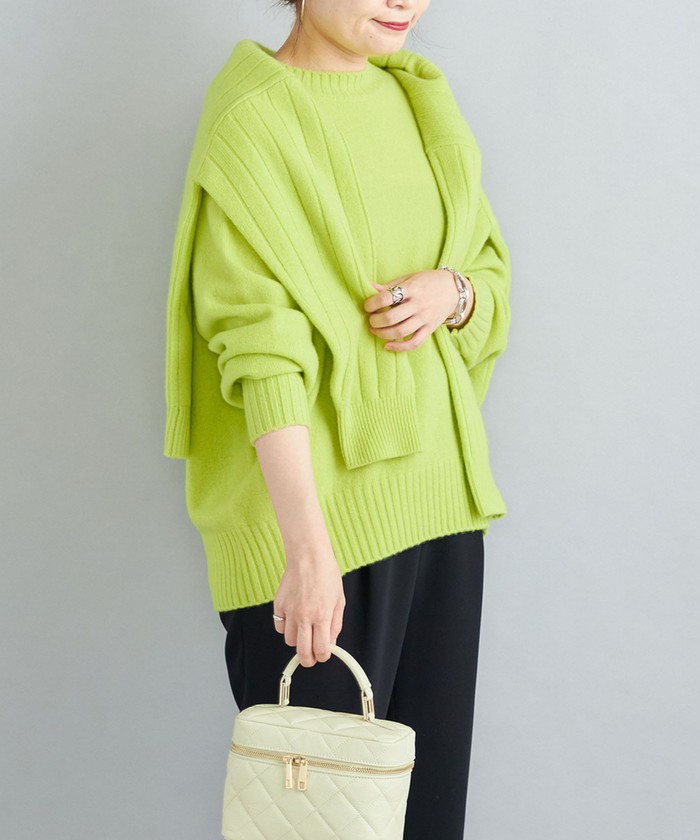 流行り の ブランド  セール 40%OFF】ウールカシミヤ クルーネック プルオーバー ニット/セーター
