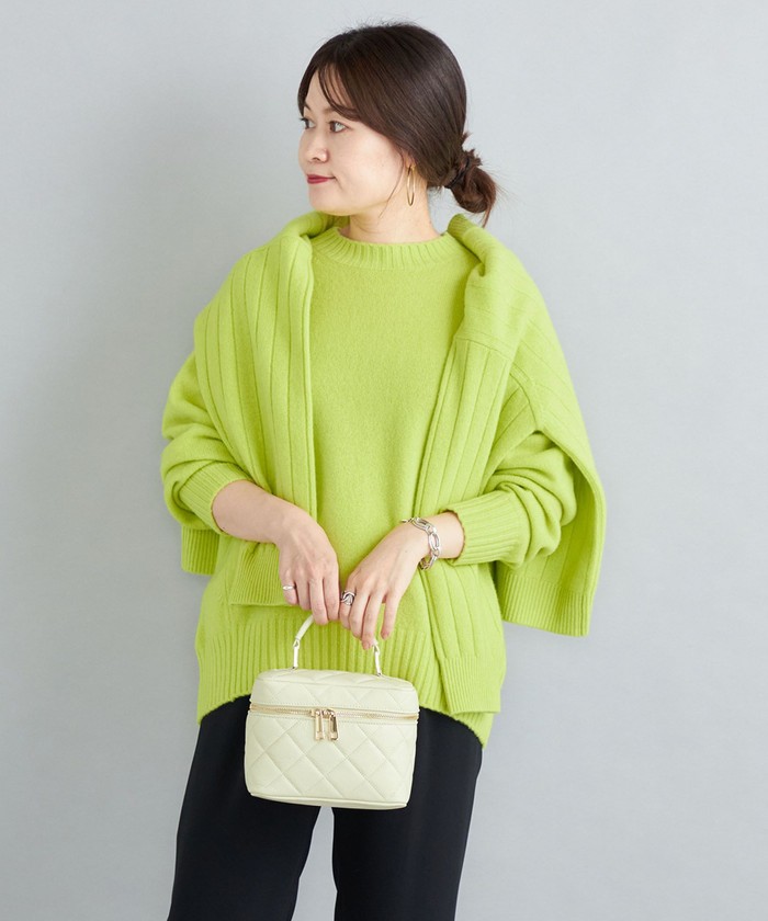 クーポン】【セール 40%OFF】ウールカシミヤ クルーネック プル