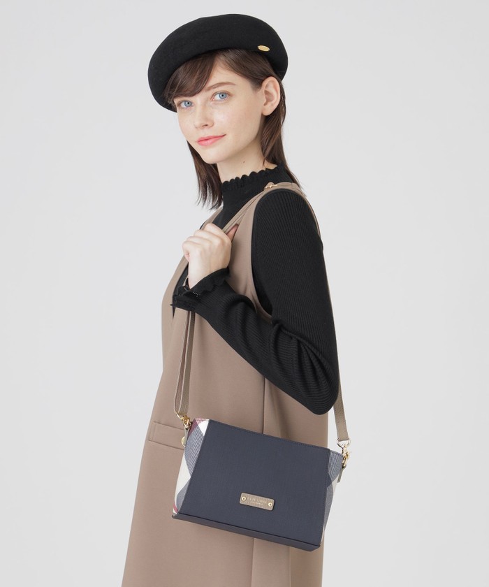 パーシャルクレストブリッジチェックPVCミニショルダー(504903079