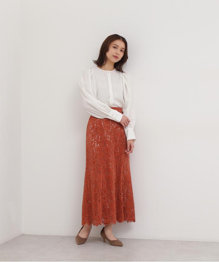 セール 60%OFF】モールレースフレアマーメイドスカート セール 60%OFF】モールレースフレアマーメイドスカート