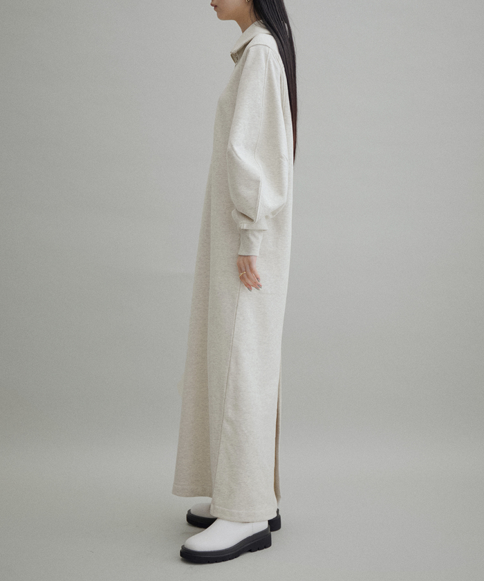 WEB限定(一部店舗展開あり)】ハーフZIPスウェットワンピース WEB限定(一部店舗展開あり)】ハーフZIPスウェットワンピース