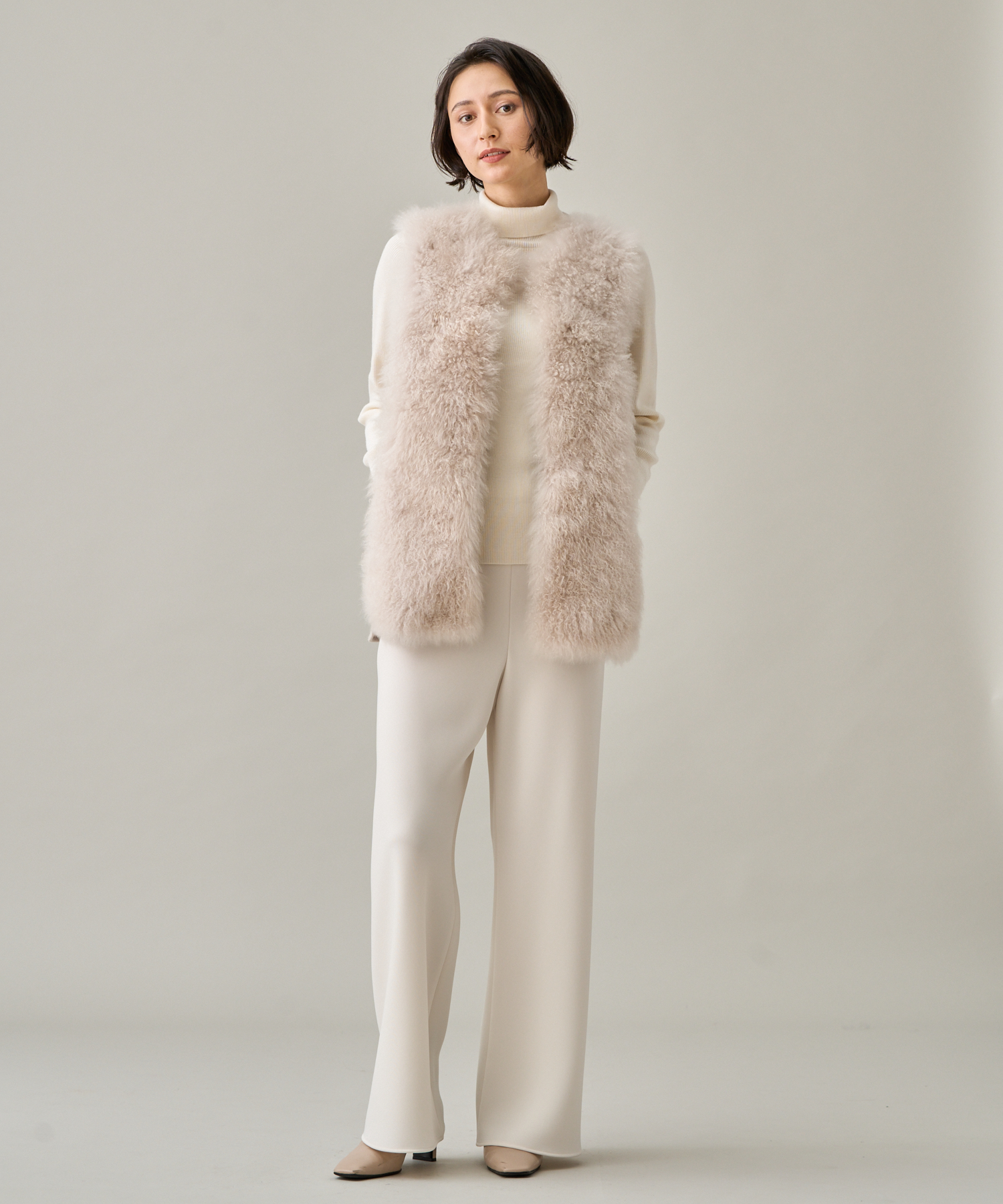 【新品】アナイ　カシミヤムートンリバージレ アナイ ANAYI カシミヤムートンリバージレ