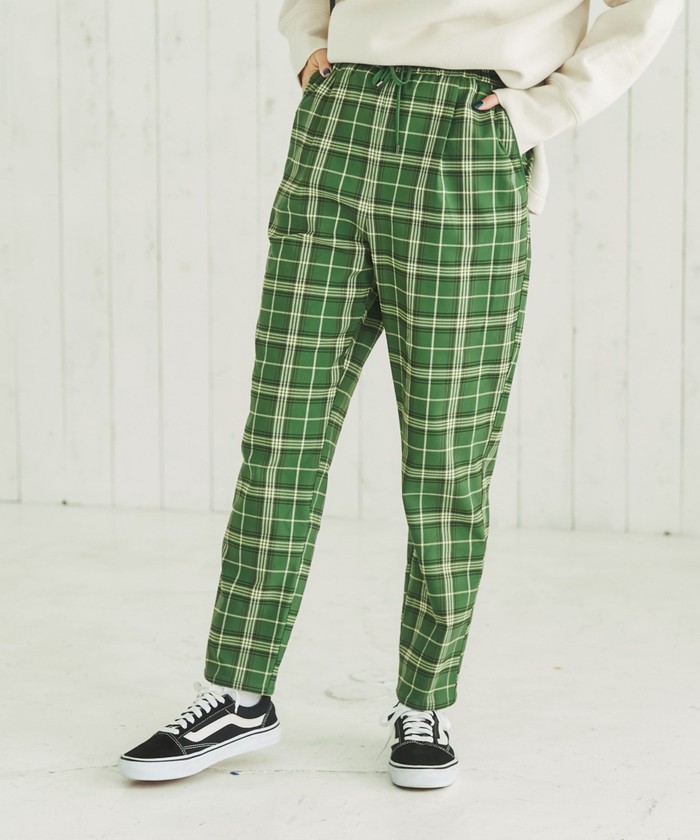 新品 GUILDE PRIME タータンチェック パンツ ストレッチ メンズ76