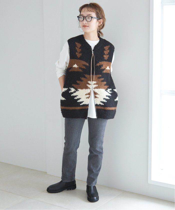 ADAWAS アダワス ADWS-401-44 ボアロングジレ BOA LONG GILET