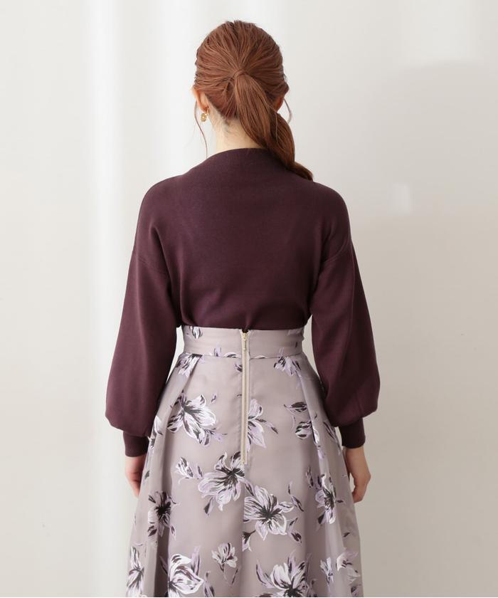 セール 20%OFF】ラバーフラワータックスカート(504911516 セール 20%OFF】ラバーフラワータックスカート(504911516