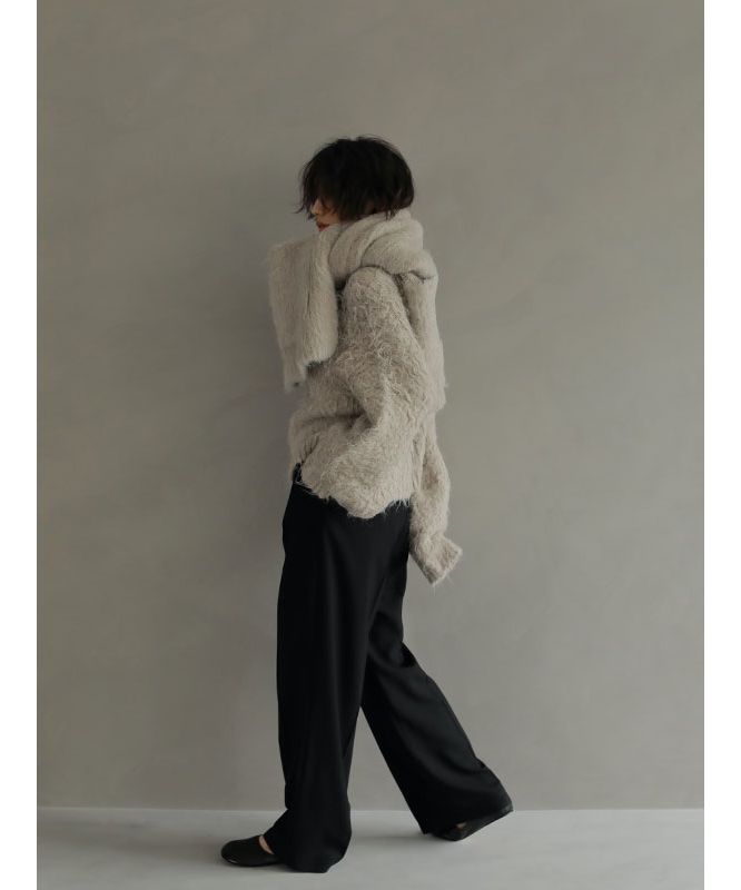 エトレトウキョウ ETRE' TOKYO ヘアリーニットストール （GREY