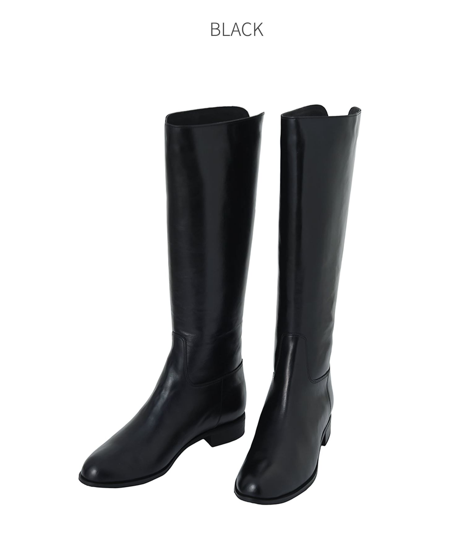 デニーロ DeNiro Boot Co. S3601 ライディング ロングブーツ カーフスキンレザー 36 ブラック レディース 乗馬 馬術 デニーロ DeNiro Boot Co. S3601 ライディング ロングブーツ