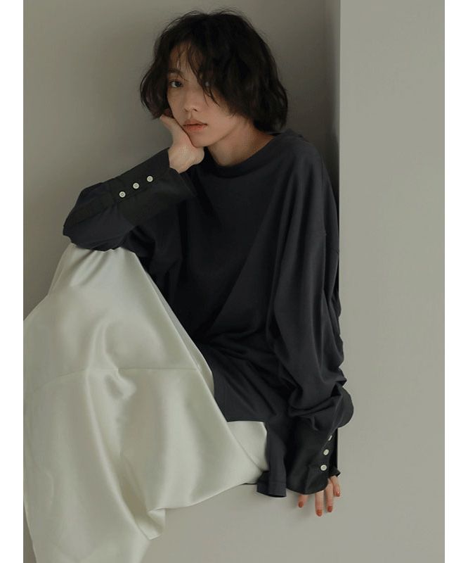 【新品未使用】ETRE TOKYO シアーレイヤードロンT セージ シアーレイヤードロンTee（カットソー/Tシャツ）｜ETRÉ TOKYO