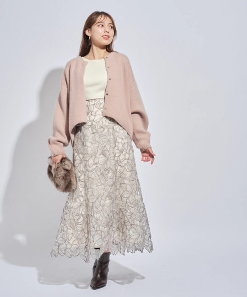 Mystrada オーバルコーディガン☆新宿限定ピンクベージュ