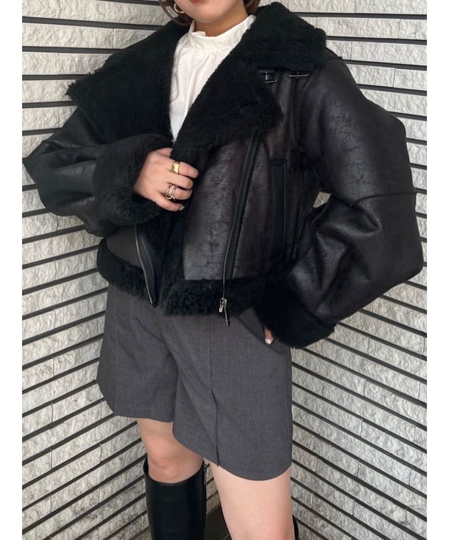 VINTAGE CRACK SHORT B－3(504845557) | スライ(SLY) - d fashion