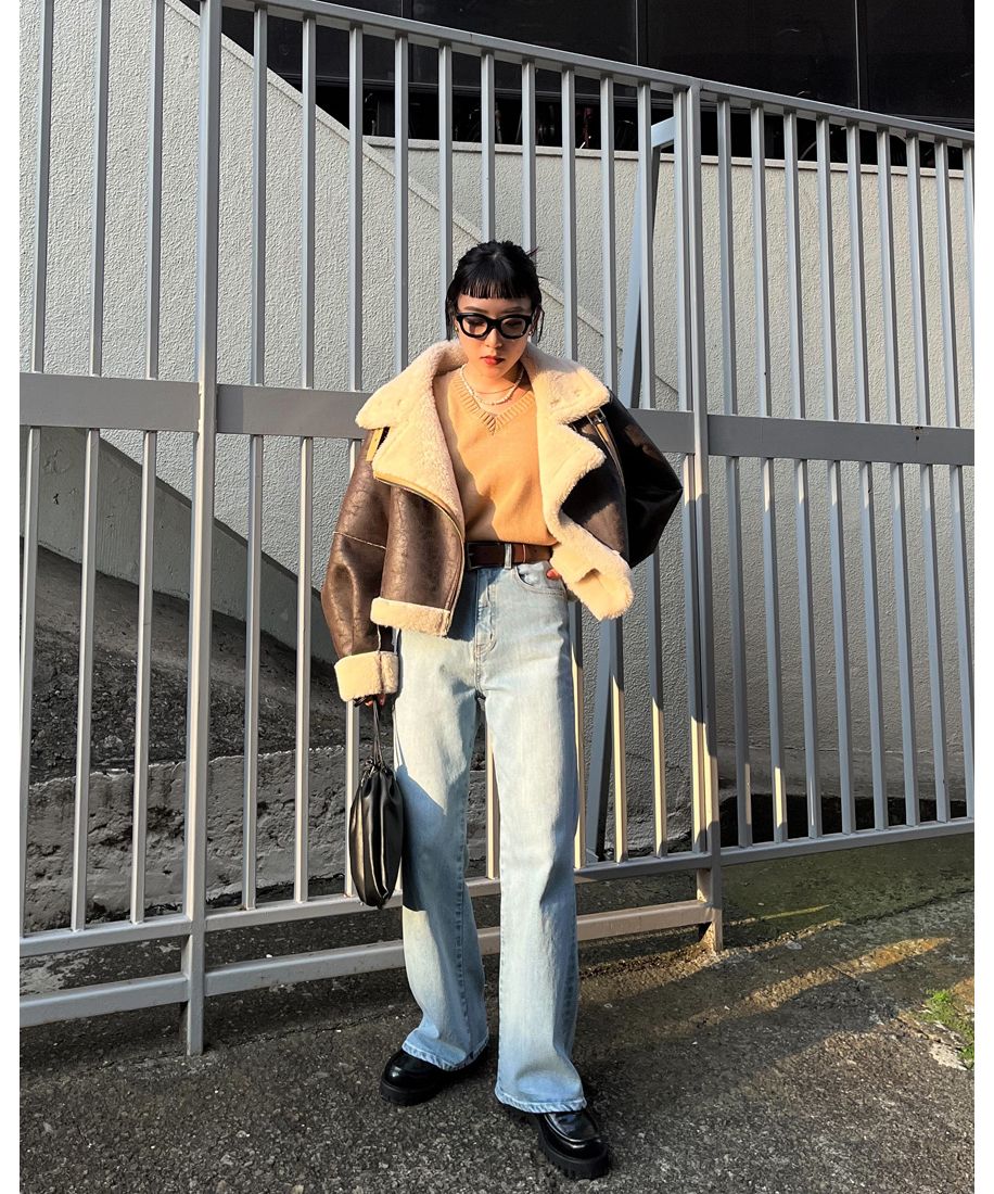 VINTAGE CRACK SHORT B－3(504845557) | スライ(SLY) - d fashion