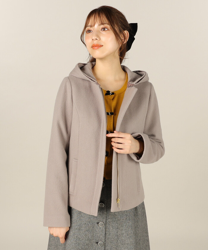 セール】ファー付き2wayショートコート(504915394) | レッセ セール】ファー付き2wayショートコート(504915394) | レッセ