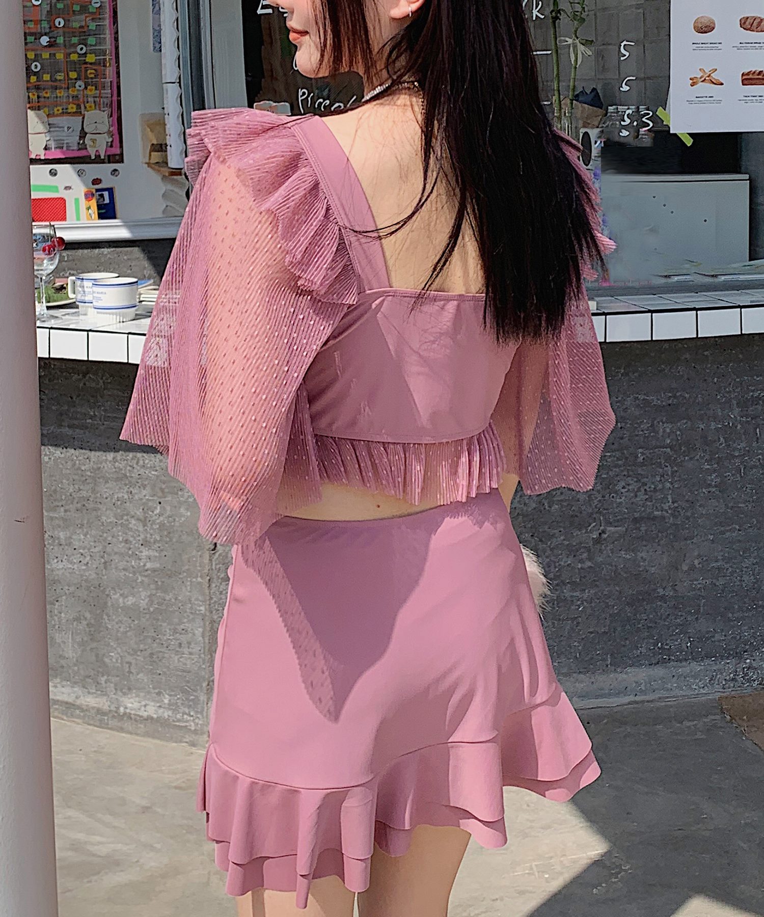 テディショップ Teddyshop レディース水着 シアーラメレース