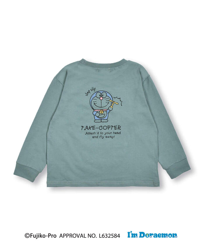 ドラえもん　Doraemon　どこでもドア　デザインプリント　半袖Tシャツ　Ⅿ ドラえもん Doraemon どこでもドア デザインプリント 半袖T