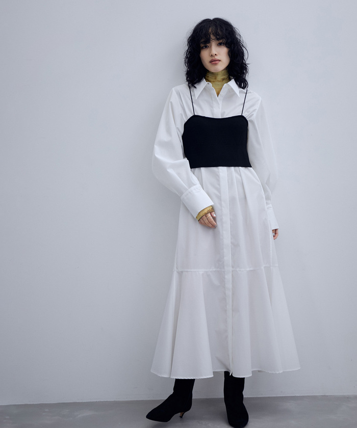 MA deshabille エムエーデザビエ RABAT シャツワンピース 中古・古着通販】MA DESHABILLE (エムエーデザビエ) RABAT