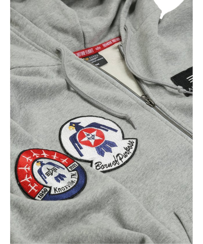 送料込★ALPHA INDUSTRIES★ Basic フルジップスウェットシャツ stadium-jp_tc1650-001
