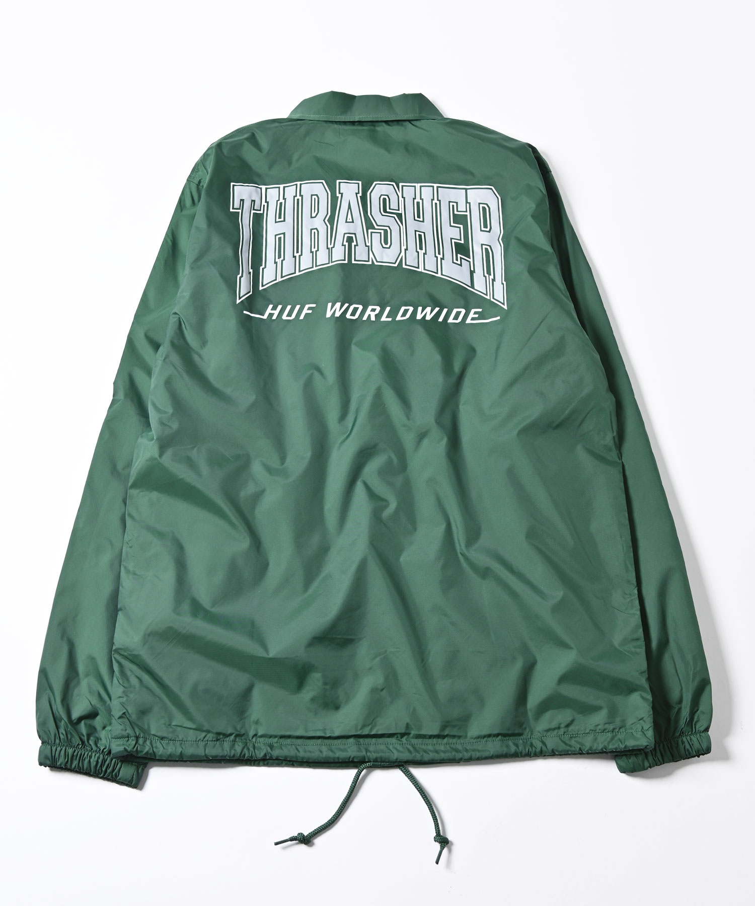 【人気コラボ】THRASHER✖️HUF コラボ　コーチジャケット