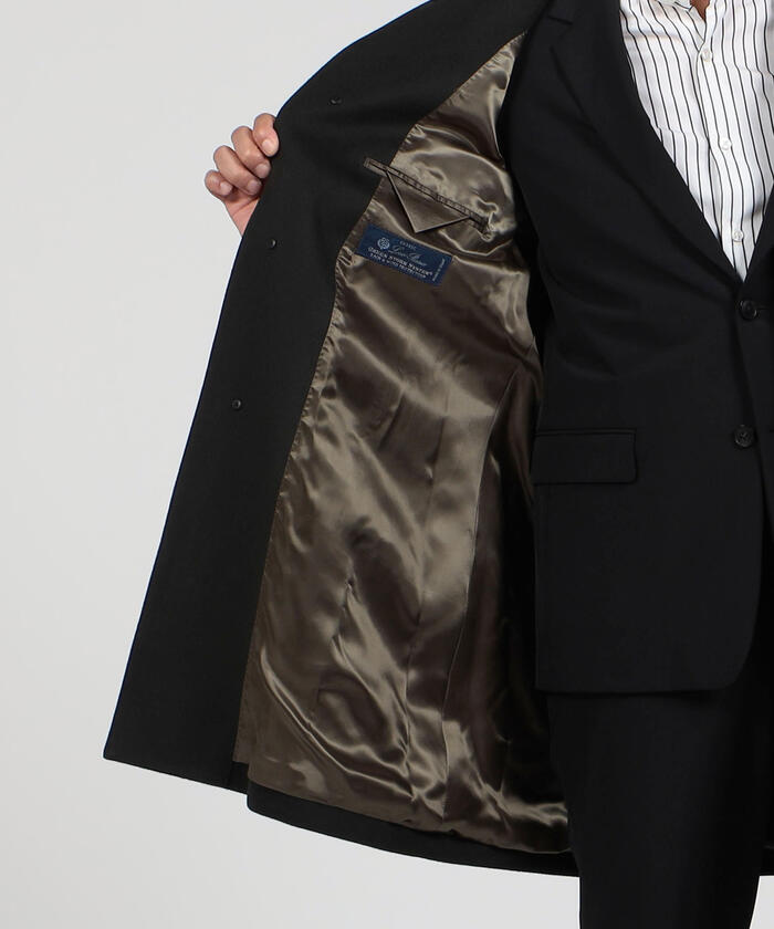 セール】ウール ステンカラーコート Loro Piana Green Storm