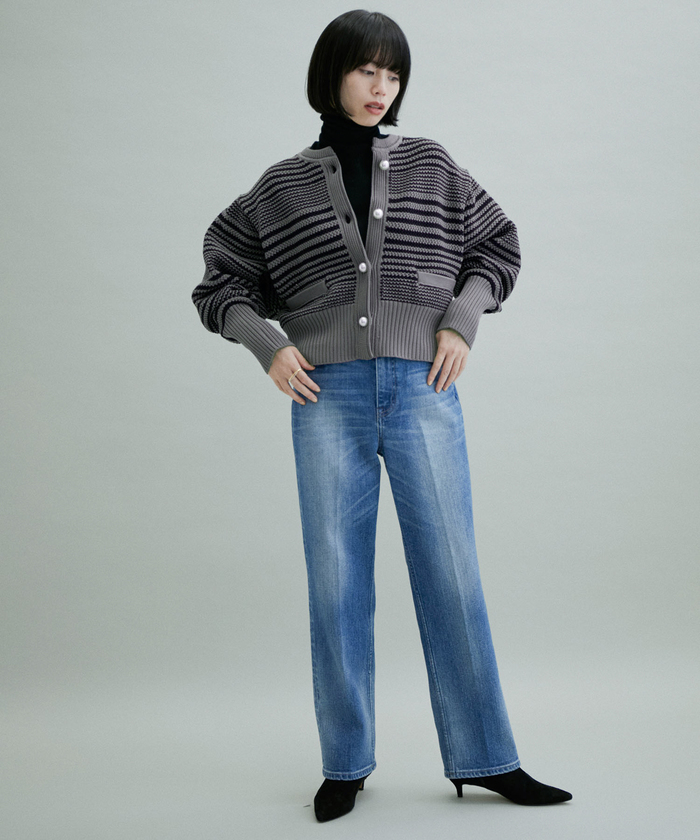 WEB限定(一部店舗展開あり)】パターンニットカーディガン(504815725