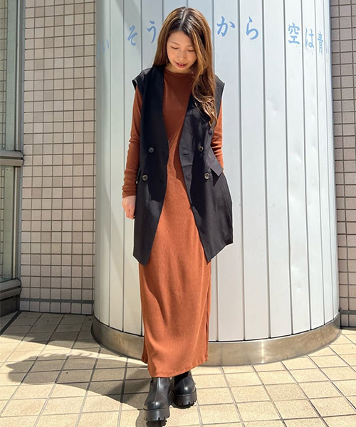 セール 20%OFF】タイトマキシ丈リブワンピース(504856427) | フレディ