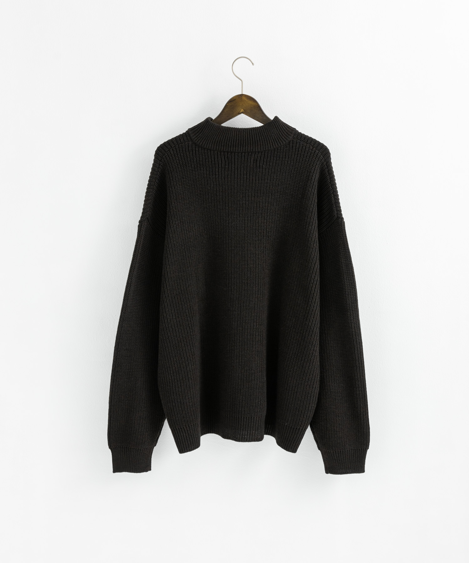 クーポン】【セール20%OFF】ハーフジップニット メンズ 長袖 セーター