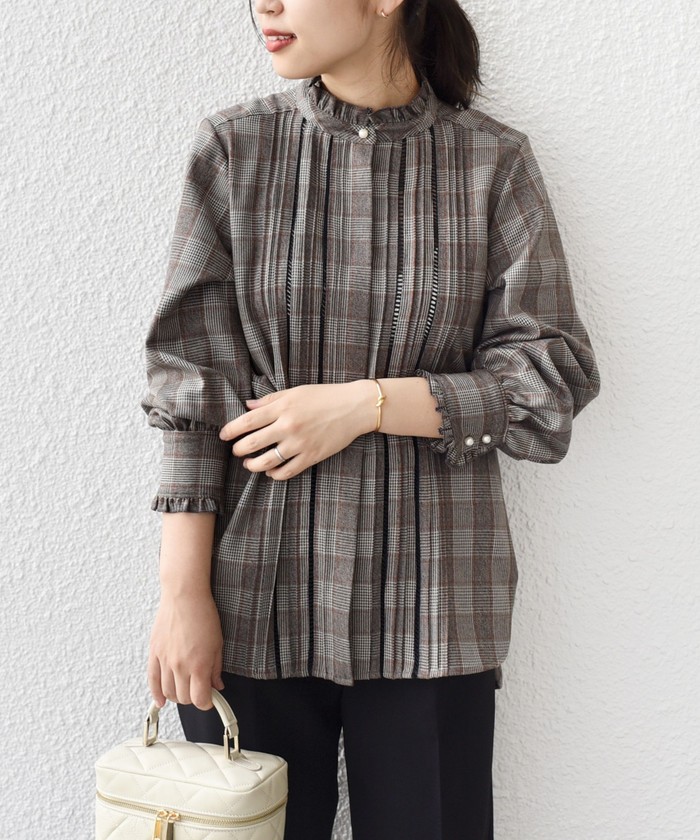 セール 60%OFF】*〈手洗い可能〉配色 チェック ソリッド ハシゴ