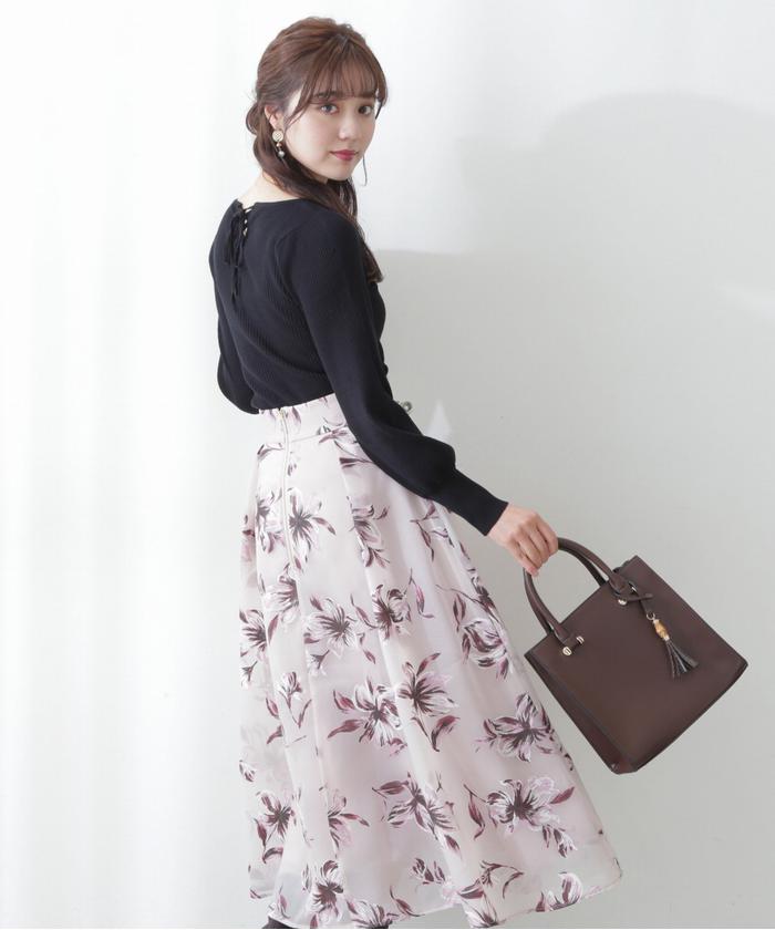 セール 20%OFF】ラバーフラワータックスカート(504911516