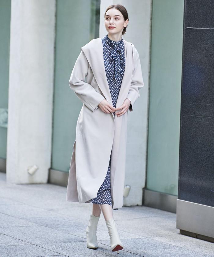 ウールライクロングフードコート(504939081) | AND COUTURE(AND ウールライクロングフードコート(504939081) | AND COUTURE(AND