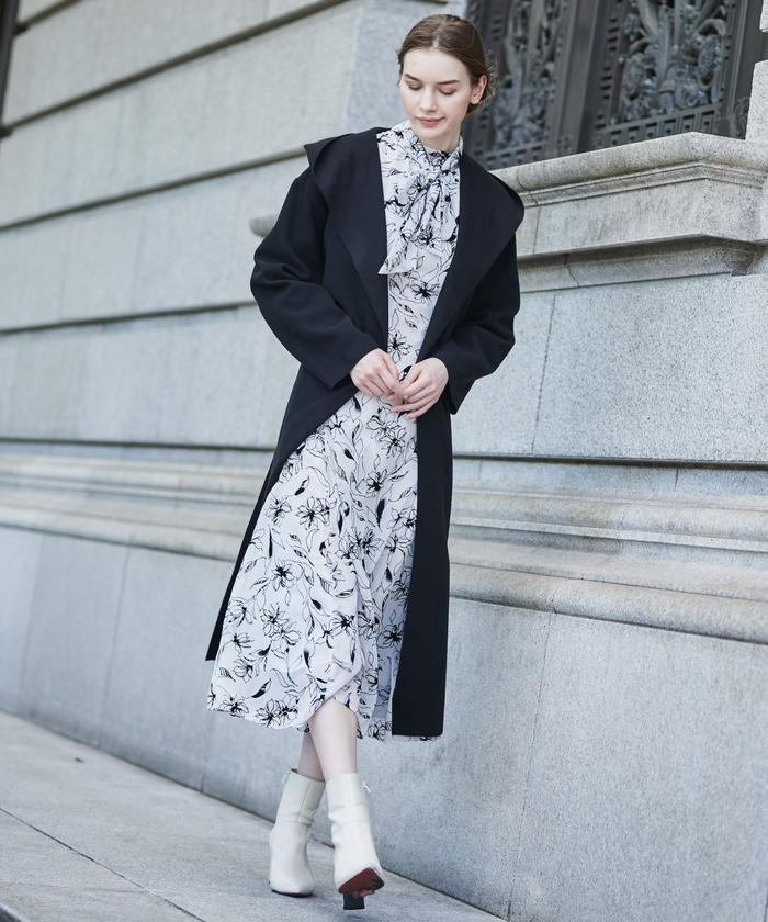 ウールライクロングフードコート(504939081) | AND COUTURE(AND ウールライクロングフードコート(504939081) | AND COUTURE(AND