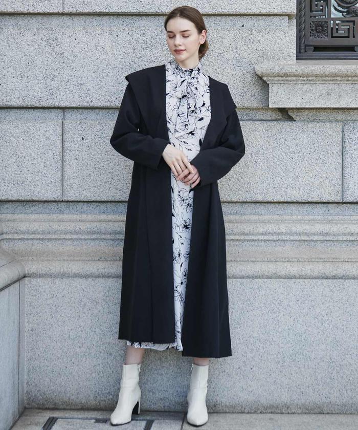 ウールライクロングフードコート(504939081) | AND COUTURE(AND ウールライクロングフードコート(504939081) | AND COUTURE(AND